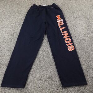 Illinois Fighting Illini Pants Mens M Blue Champion Sweatpants Jogger College